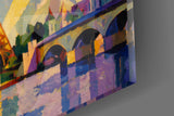 Eiffel Tower Kandinsky Style Glass Wall Art
