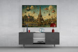 Eiffel Tower Bosch Style Glass Wall Art