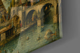 Eiffel Tower Bosch Style Glass Wall Art