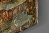 Mount Fuji Pagoda Bosch Style Glass Wall Art