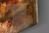 Mount Fuji Pagoda Turner Style Glass Wall Art
