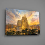 Sagrada Familia Turner Style Glass Wall Art