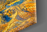 Pyramids of Giza Van Gogh Style Glass Wall Art