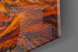 Pyramids of Giza Munch Style Glass Wall Art