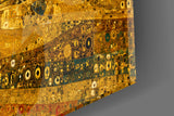 Pyramids of Giza Klimt Style Glass Wall Art