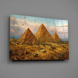 Pyramids of Giza Bosch Style Glass Wall Art