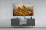 Pyramids of Giza Bosch Style Glass Wall Art