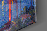 Istanbul Bosphorus Bridge Monet Style Glass Wall Art