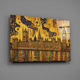 Big Ben Westminster Klimt Style Glass Wall Art