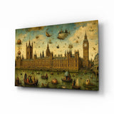 Big Ben Westminster Bosch Style Glass Wall Art