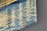 Big Ben Westminster Hokusai Style Glass Wall Art