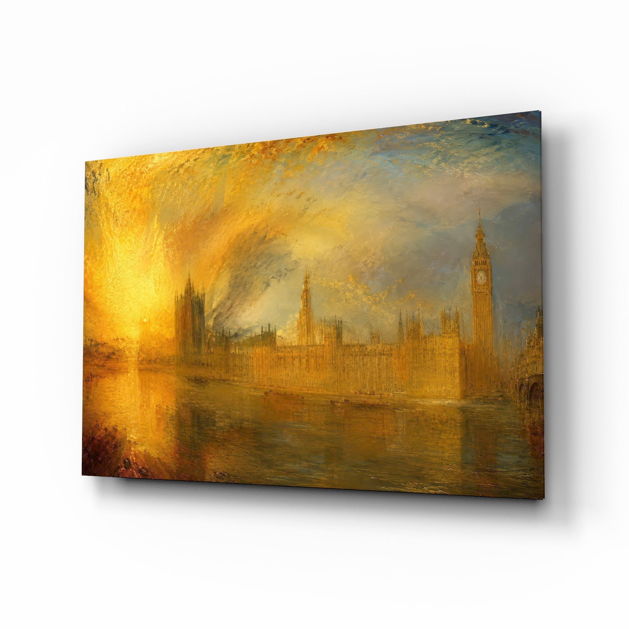 Big Ben Westminster Turner Style Glass Wall Art
