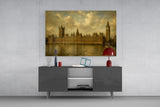 Big Ben Westminster Da Vinci Style Glass Wall Art