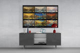 Venice Grand Canal Nine Painting Styles Collage Glass Wall Art