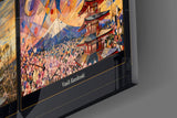 Mount Fuji Nine Painting Styles Collage Glass Wall Art