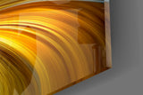 Silken Colour Vortex Abstract Glass Wall Art