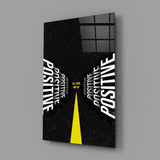 Positive All Your Way Up Perspective Typography Glass Wall Art