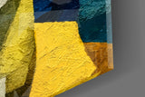 Two Halves Woman Portrait Cubist Glass Wall Art