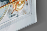 Transparent Turntable Record Player Glass Wall Art