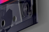 Rainbow Swirl Cassette Side A Glass Wall Art