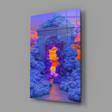 Coral Cloud Archway Surreal Glass Wall Art