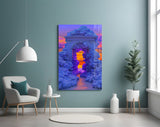 Coral Cloud Archway Surreal Glass Wall Art
