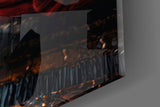Samurai Katana Hilt and Armour Detail Glass Wall Art