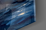 Woman Rising from the Sea Impasto Glass Wall Art