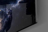 Celestial Mermaid Reaching for a Star Glass Wall Art