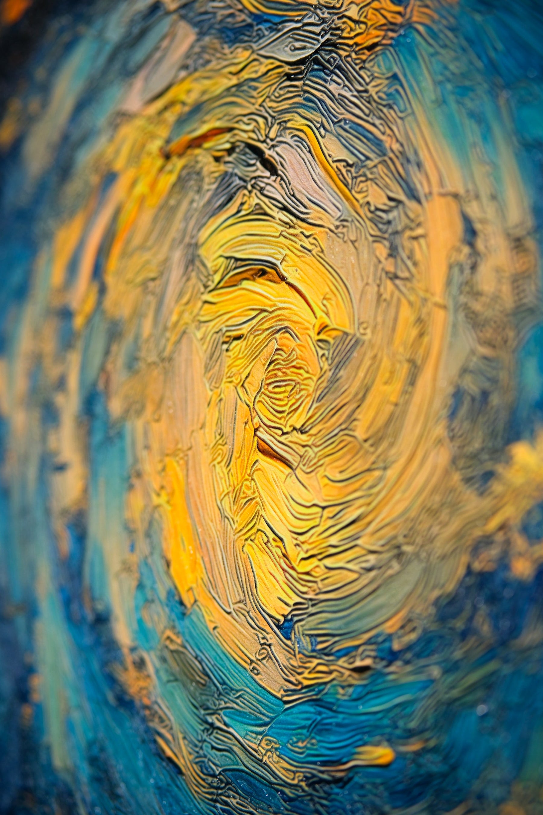 Starlit Wanderer — Haptic 3D Embossed + Gloss Lacquer Print