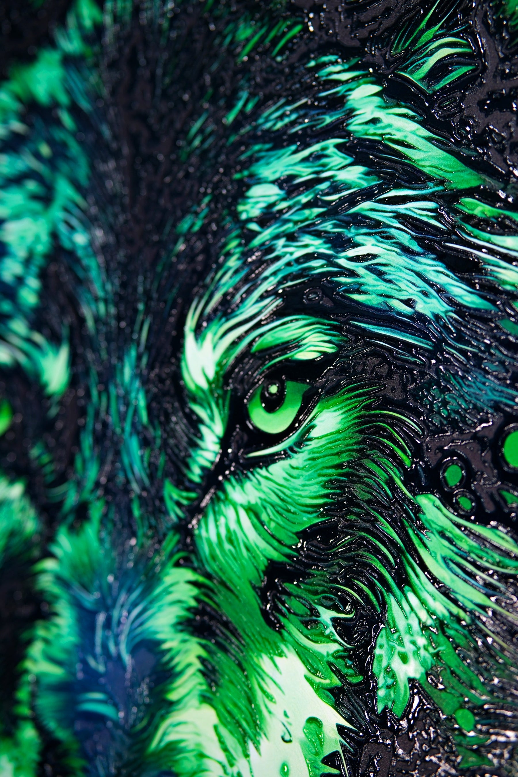 Forest Guardian — Haptic 3D Embossed + High-Gloss Lacquer Print