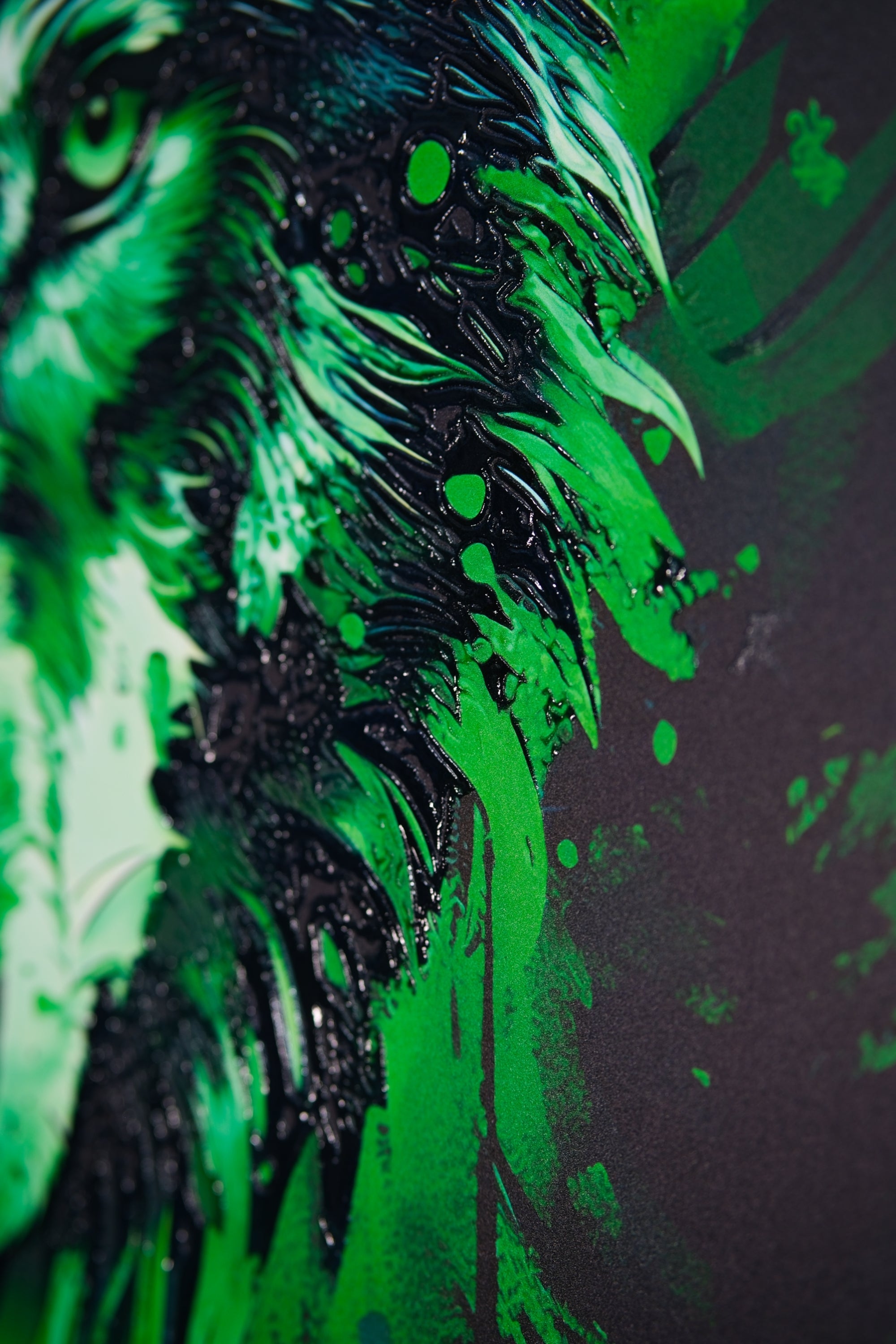 Forest Guardian — Haptic 3D Embossed + High-Gloss Lacquer Print