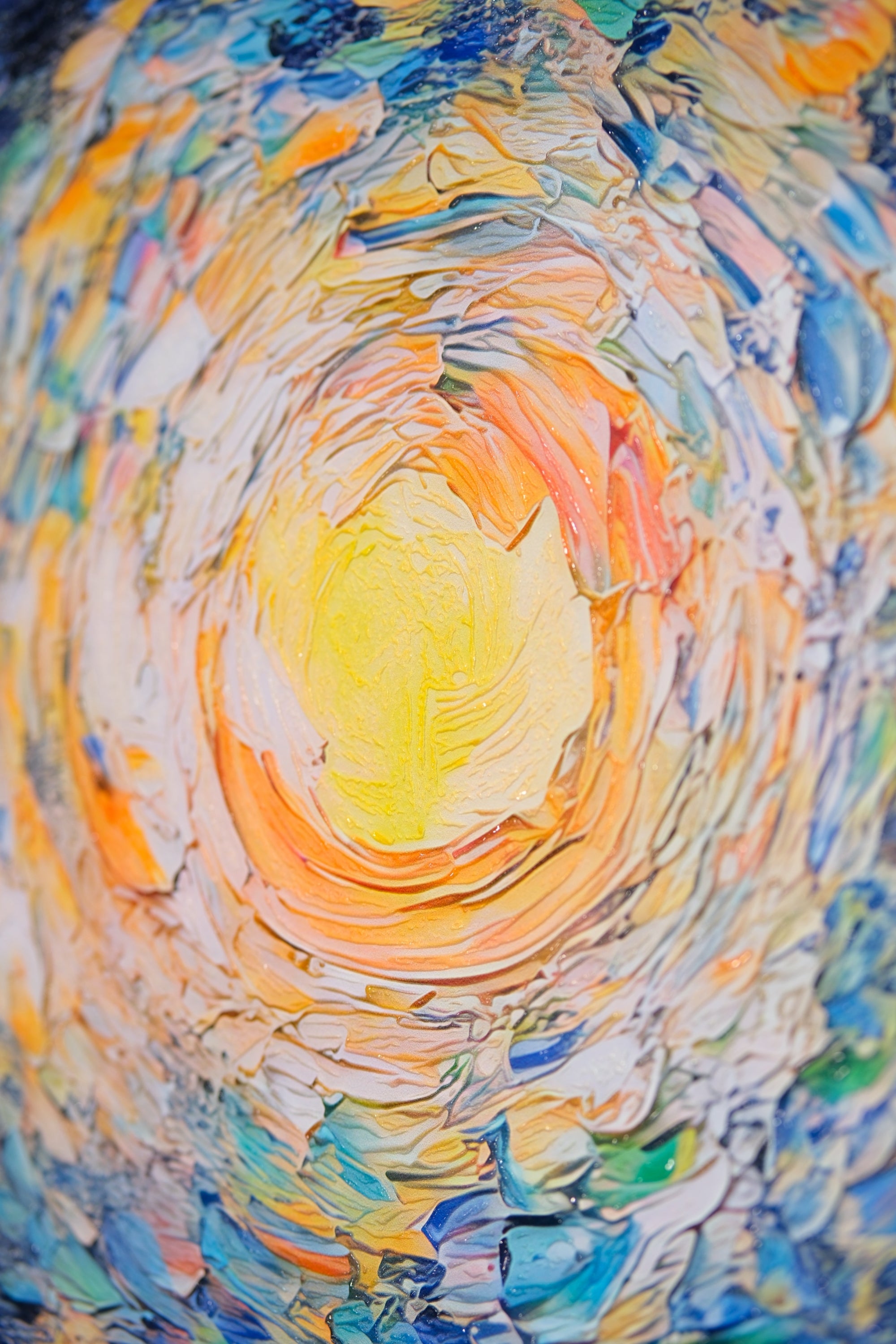 Celestial Whorl — Haptic 3D Embossed + Gloss Lacquer Print