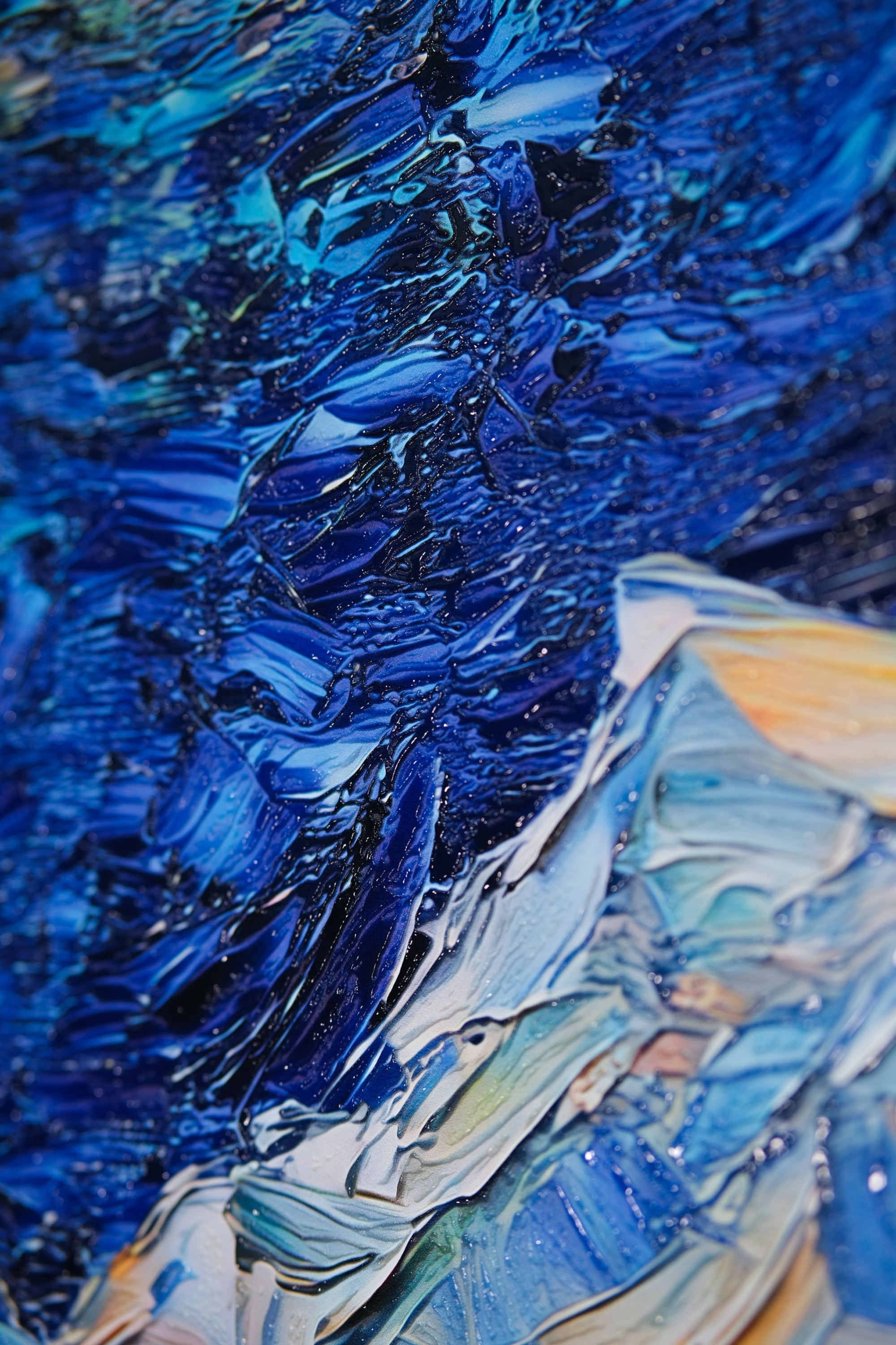 Celestial Whorl — Haptic 3D Embossed + Gloss Lacquer Print