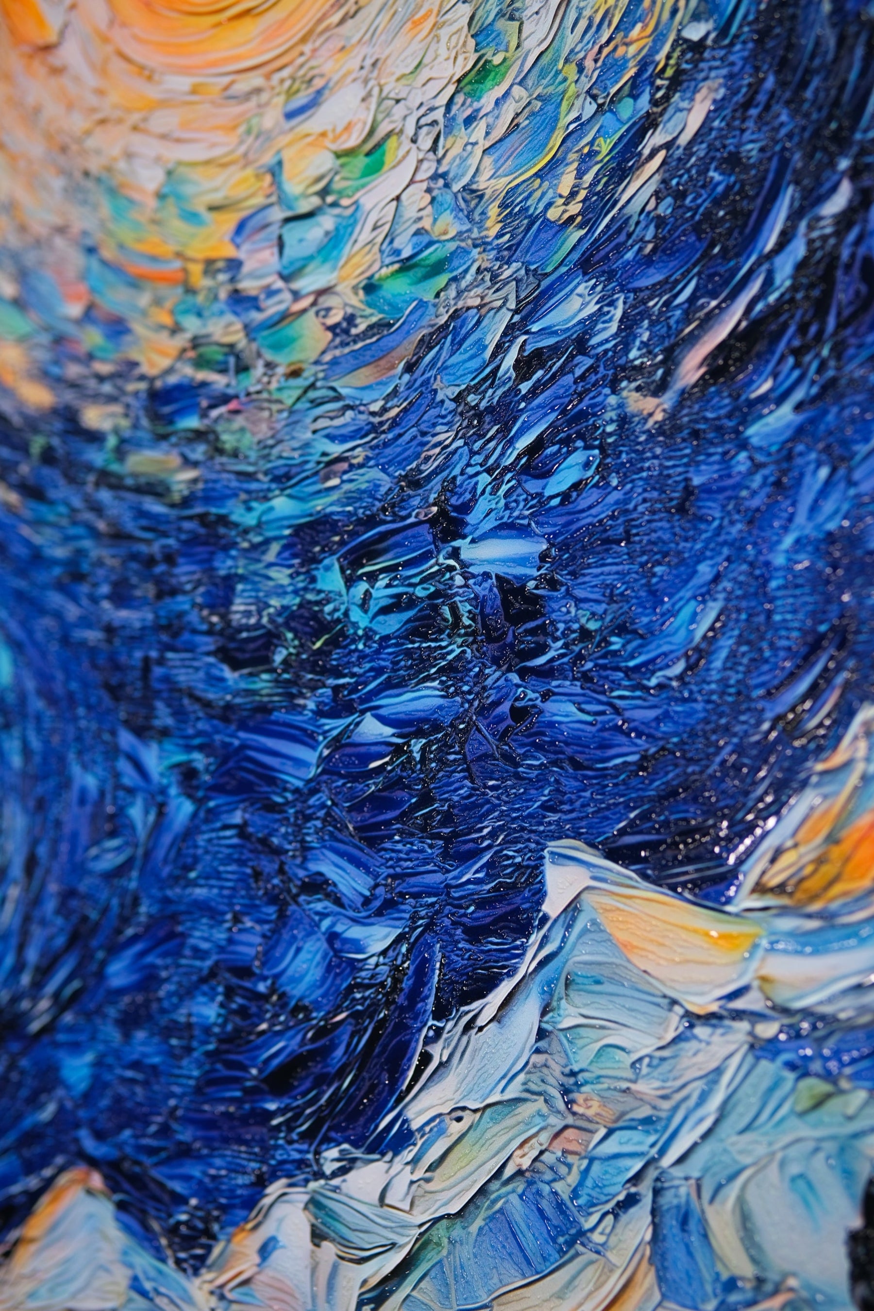 Celestial Whorl — Haptic 3D Embossed + Gloss Lacquer Print