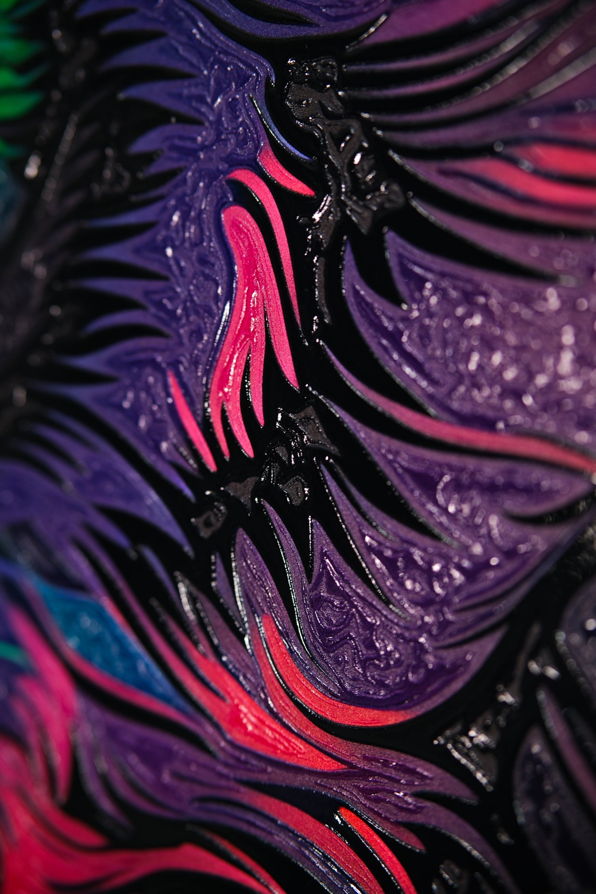 Neon Canopy Alpha — Haptic 3D Embossed + High-Gloss Lacquer Print