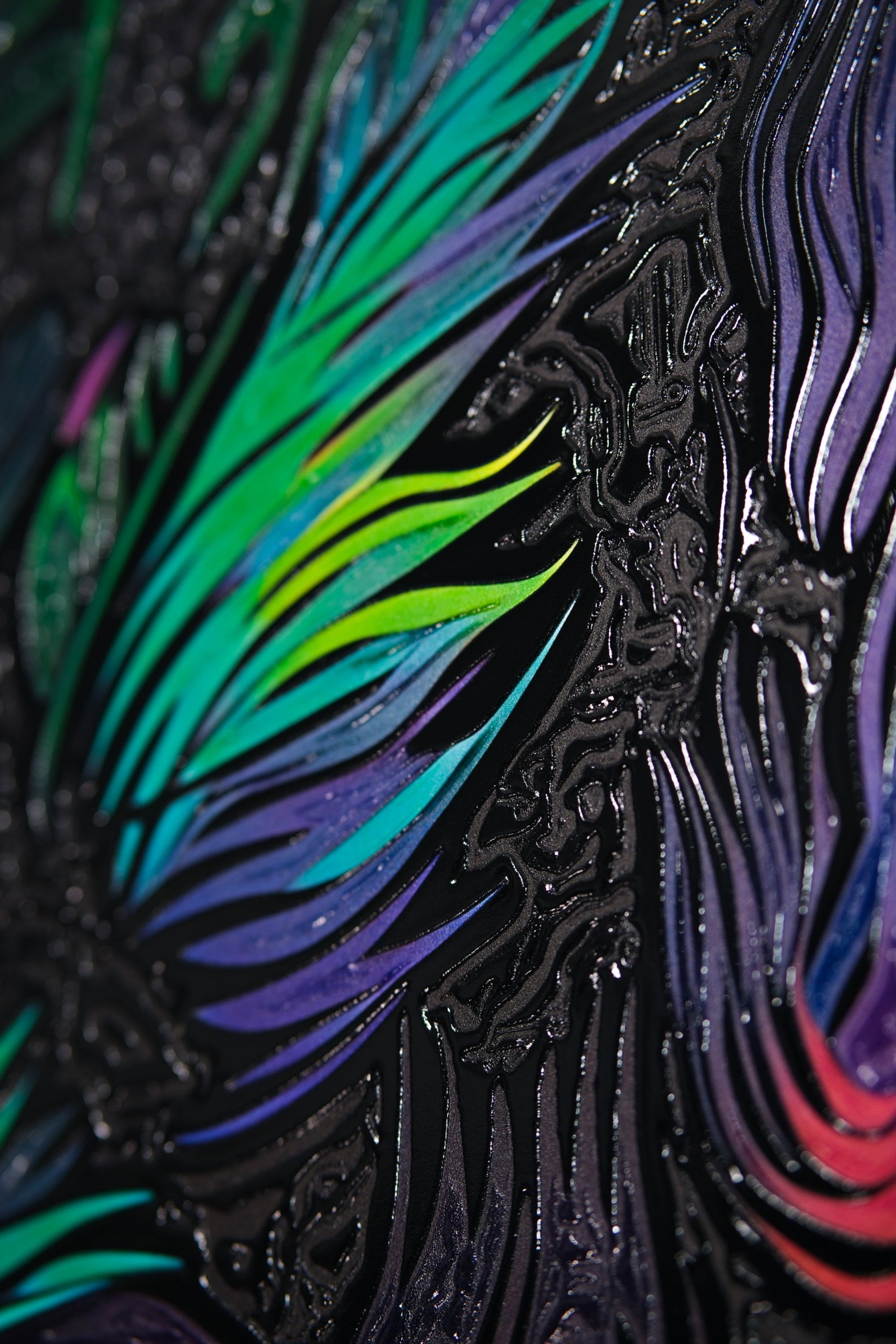 Neon Canopy Alpha — Haptic 3D Embossed + High-Gloss Lacquer Print