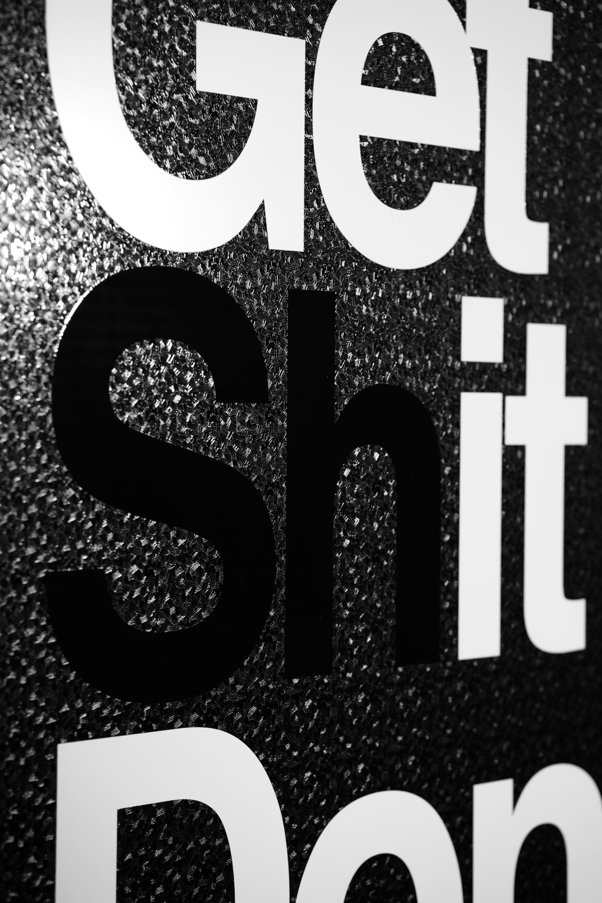 Bold Momentum Manifesto — 3D Haptic Embossed High-Gloss Luxury Wall Art