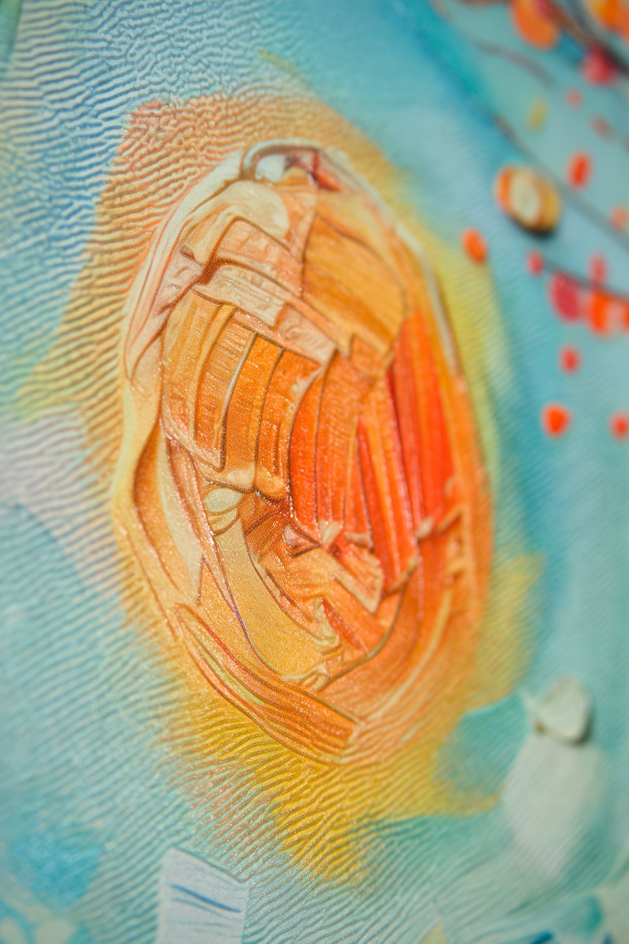 Lunar Serenade — Haptic 3D Embossed + High-Gloss Lacquer Print