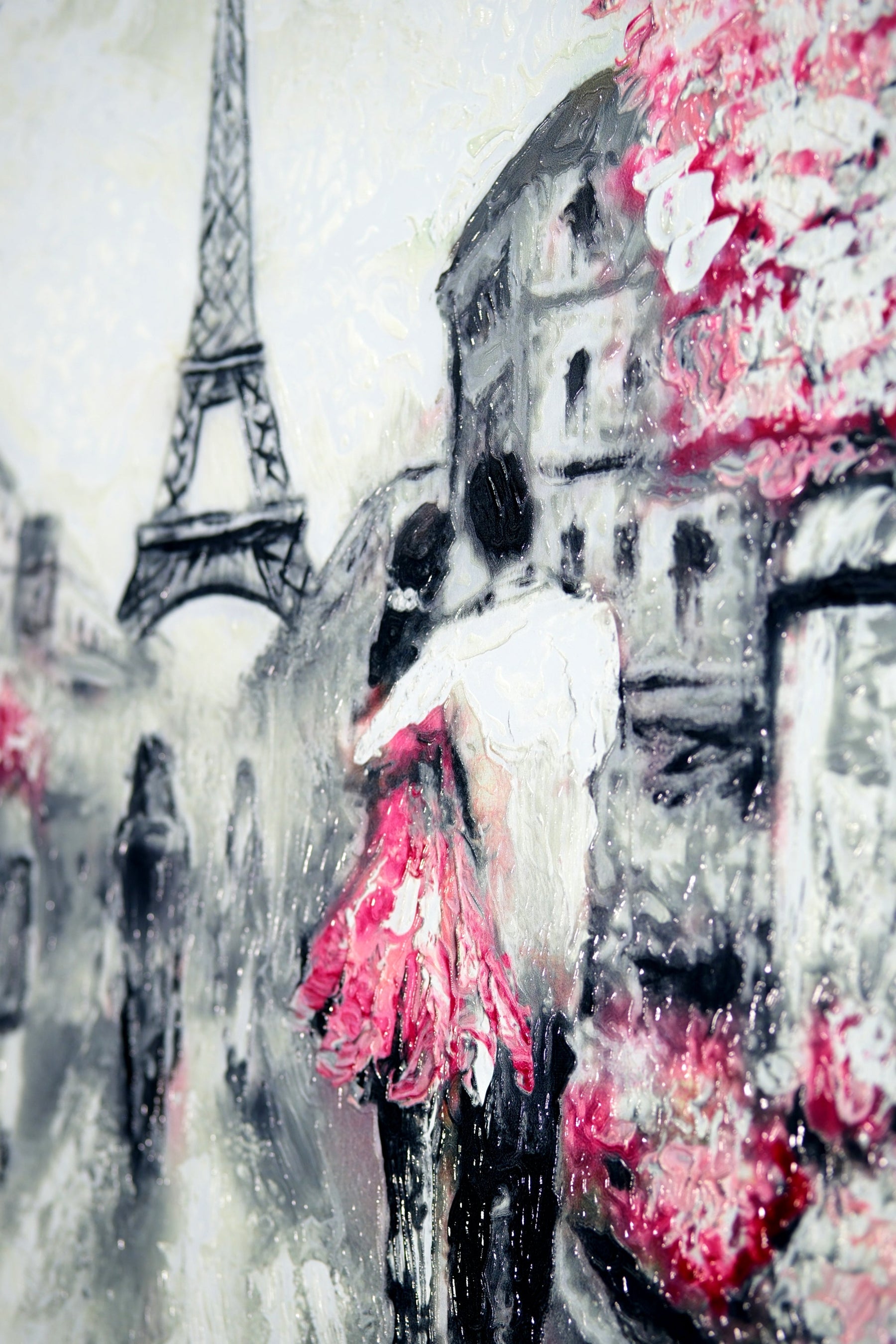 Paris in Bloom — Haptic 3D Embossed + High-Gloss Lacquer Print