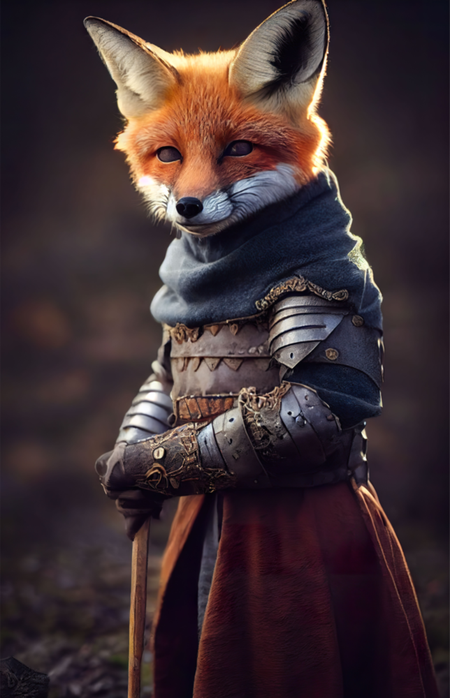 The Fox Glass Wall Art || Designer Collection