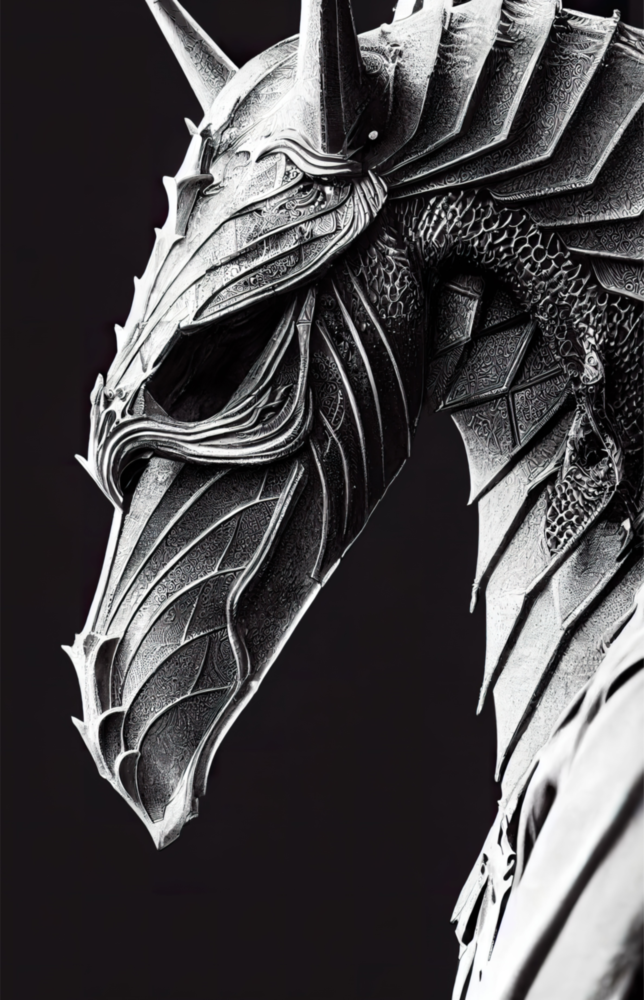 Iron Dragon Glass Art  || Designer Collection