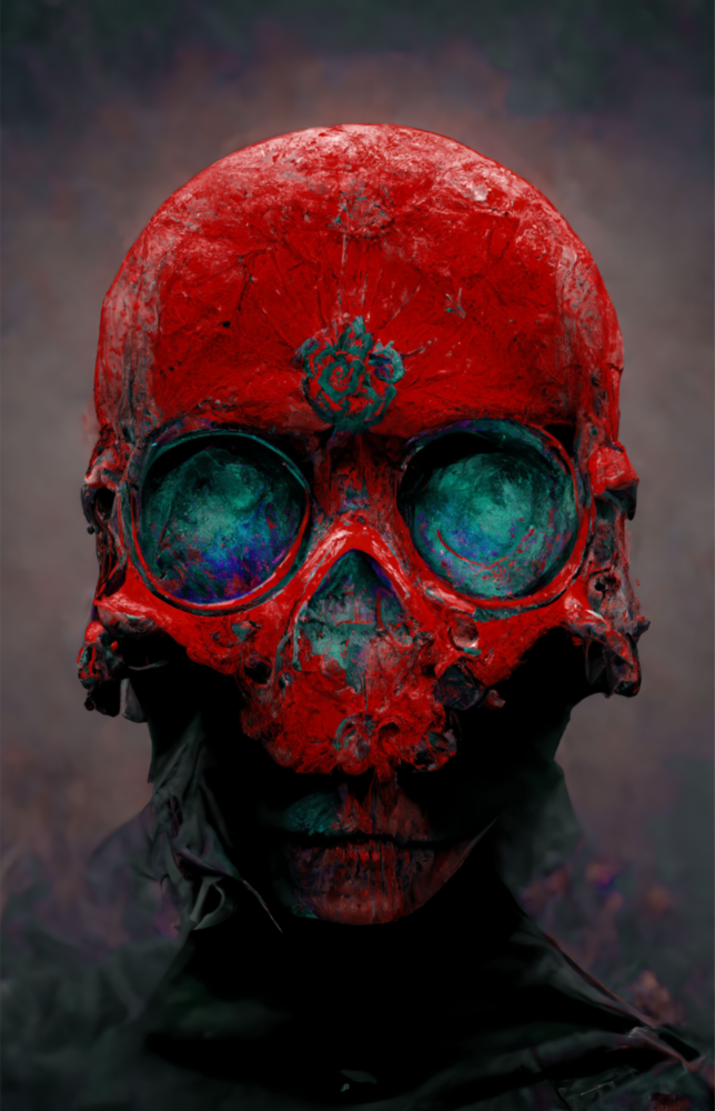 Skull Glass Art  || Designers Collection