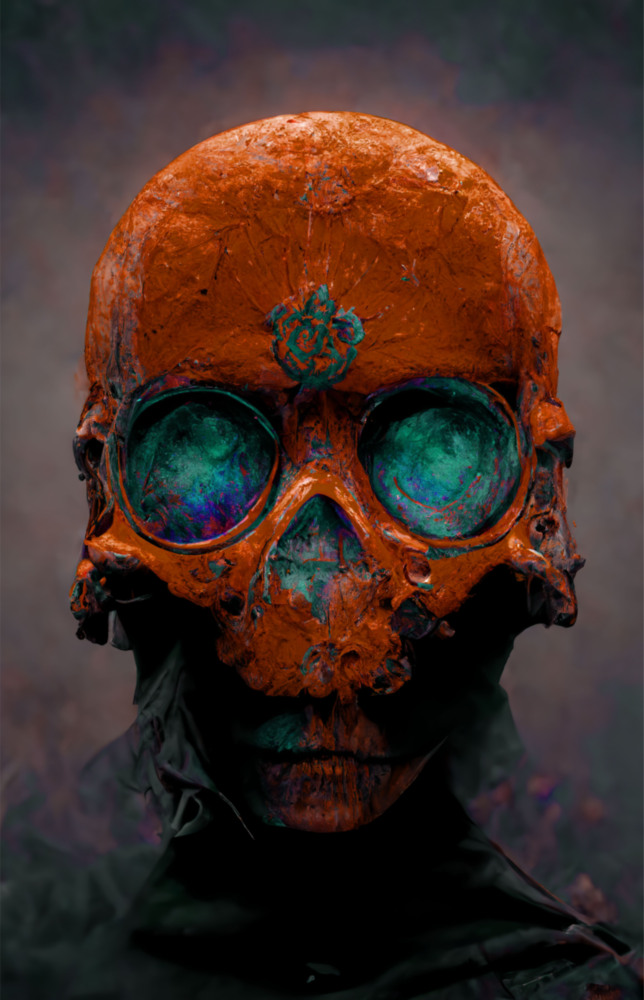 Skull Glass Art  || Designer Collection