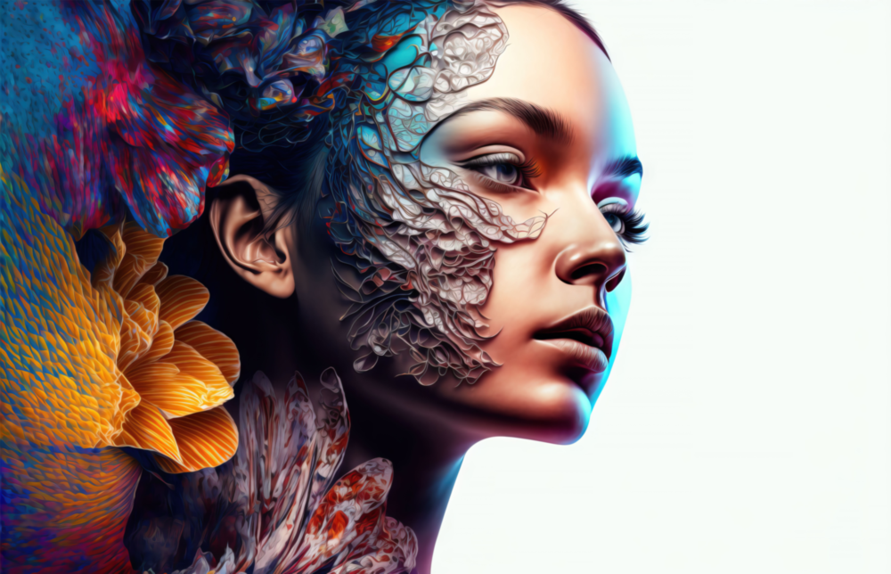 Transmutation to Beauty Glass Wall Art || Designer Collection