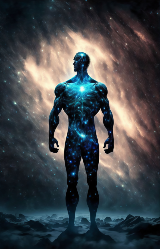 Vitruvius Man Glass Wall Art  || Designers Collection
