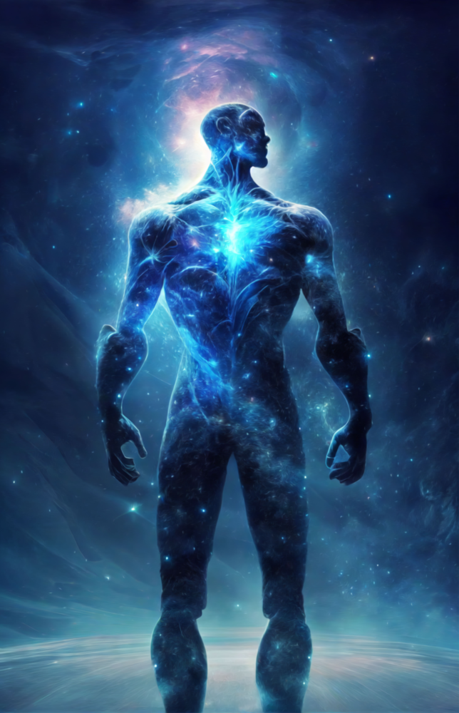 Vitruvius Man Glass Wall Art  || Designers Collection