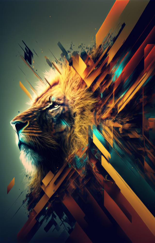 Lion King Glass Wall Art  || Designer Collection