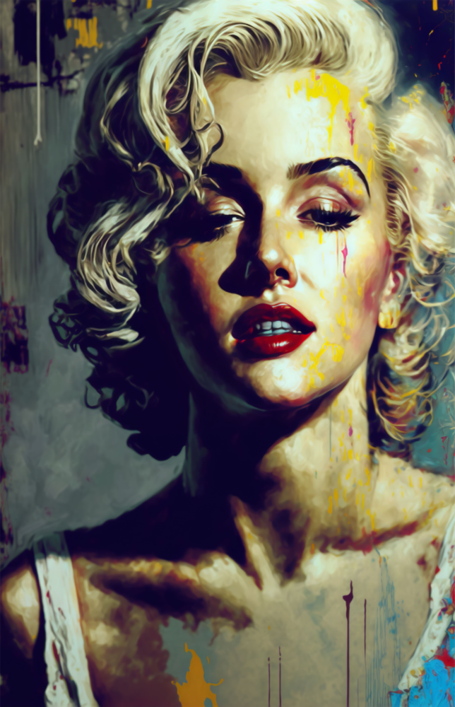 Marilyn Monroe Glass Wall Art  || Designer Collection