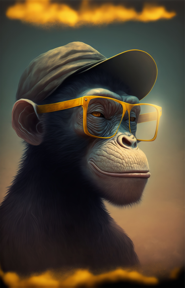 Wise Monkey Glass Wall Art  || Designers Collection